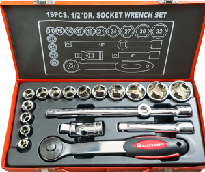 סט בוקסה 1/2 - 19 חלקים MAXPOWER - הנטר