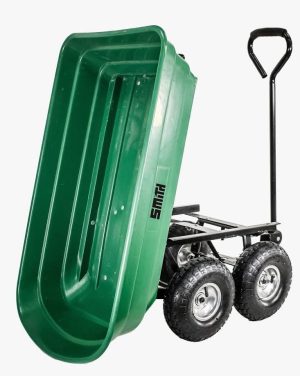 עגלת משא משופרת Heavy Duty - מבית Smith גלגלים 10` (4 גלגלים) 75 ליטר ונושאת 200 ק"ג